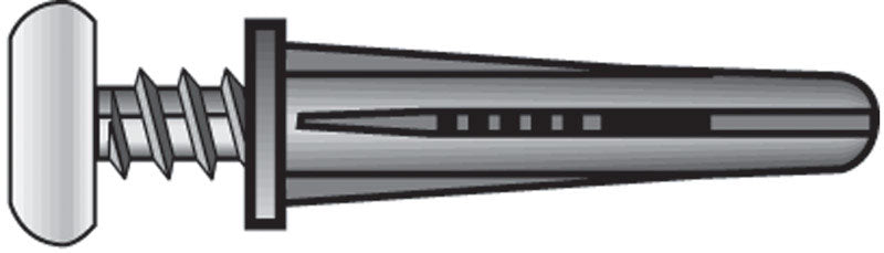 Hillman .138 in. D X 3/4 in. L Plastic Pan Head Conical Anchor 75 pk