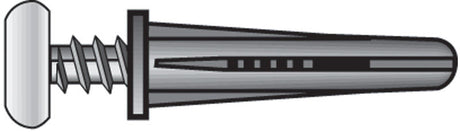 Hillman .19 in. D X 1 in. L Plastic Pan Head Conical Anchor 25 pk