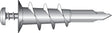 Hillman .164 in. D X 1-1/4 in. L Nylon Flat Head Wallboard Anchors 10 pk