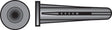 Hillman .25 in. D X 1-3/8 in. L Plastic Pan Head Conical Anchor 5 pk