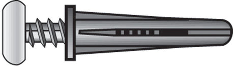 Hillman .138 in. D X 3/4 in. L Plastic Pan Head Conical Anchor 6 pk