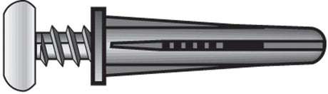 Hillman .190 in. D X 1 in. L Plastic Pan Head Conical Anchor 4 pk