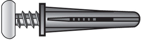 Hillman .25 in. D X 1-3/8 in. L Plastic Pan Head Conical Anchor 2 pk