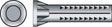 Hillman 0.164 in. D X 1-1/2 in. L Lead Round Head Concrete Screw Anchor 3 pk