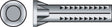 Hillman 1/4 in. D X 1 in. L Lead Round Head Concrete Screw Anchor 3 pk