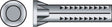 Hillman 1/4 in. D X 1-1/2 in. L Lead Round Head Concrete Screw Anchor 2 pk