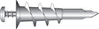 Hillman .164 in. D X 1-1/4 in. L Zinc Pan Head Wallboard Anchors 2 pk