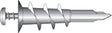 Hillman 0.14 in. D X 1-1/4 in. L Nylon Pan Head Wallboard Anchors 4 pk