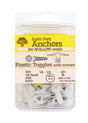 Hillman 1/8 in. D X 1/8 Small in. L Plastic Pan Head Pop-Toggle Anchors 10 pk