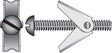 Hillman 1/4 in. D X 3 in. L Round Steel Toggle Bolt 6 pk