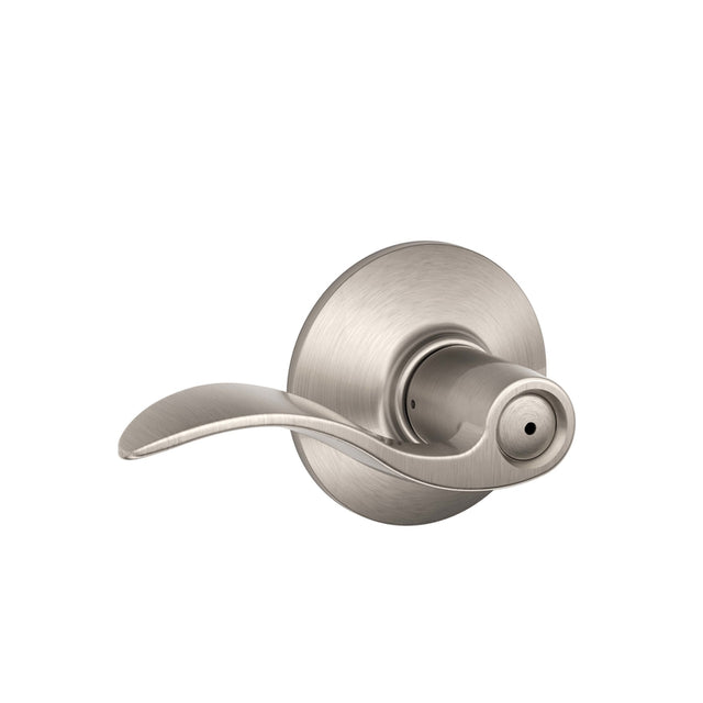 Schlage Accent Satin Nickel Privacy Lockset 1-3/4 in.