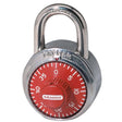 Master Lock 2 in. H X 7/8 in. W X 1-7/8 in. L Steel 3-Dial Combination Padlock