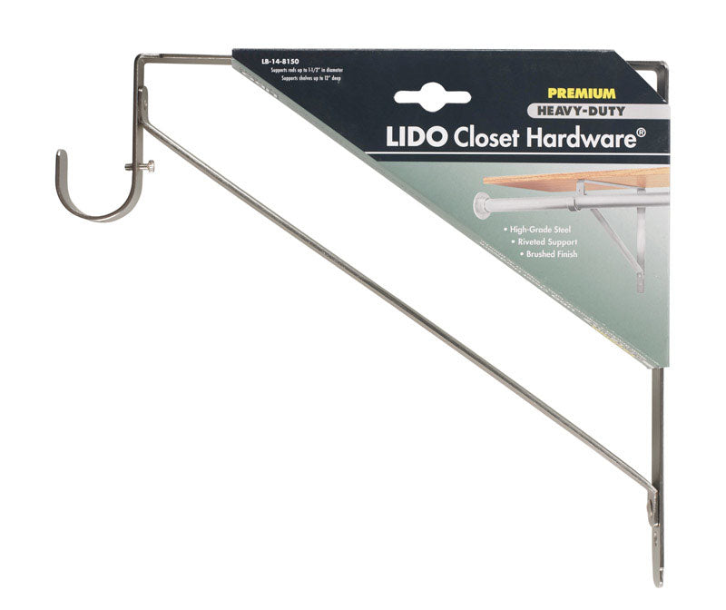 Lido 10-1/2 in. H X 1 in. W X 11 in. L Nickel Shelf Divider