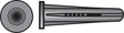 Hillman .25 in. D X 1-3/8 in. L Plastic Flat Head Conical Anchor 50 pk