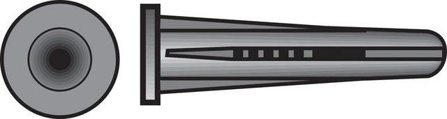 Hillman .25 in. D X 1-3/8 in. L Plastic Flat Head Conical Anchor 50 pk