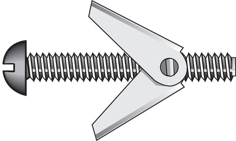 Hillman 3/16 in. D X 6 in. L Round Steel Toggle Bolt 50 pk