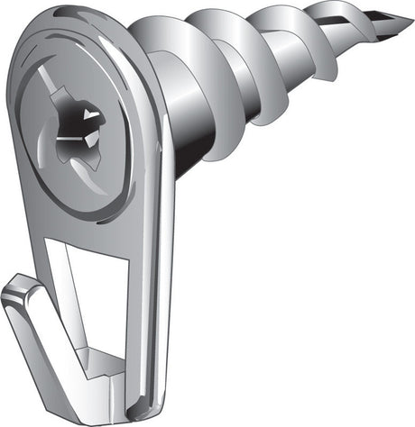 Hillman WallDriller White Drywall Picture Hook 50 lb 2 pk