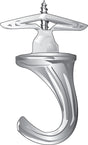Hillman White Ceramic/Zinc Large Versa Hook 75 lb. cap. 1 pk