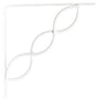 Knape & Vogt John Sterling White Steel Bracket 12 Ga. 8 in. L 100 lb