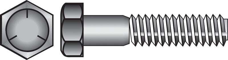 Hillman 1/2 in. D X 7 in. L Heat Treated Zinc Steel Hex Head Cap Screw 25 pk