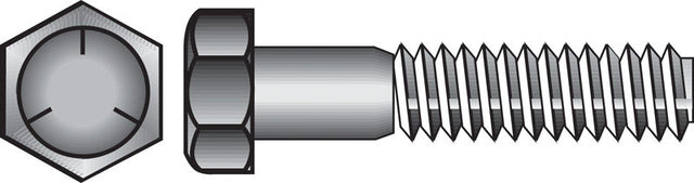 Hillman 1/2 in. D X 8 in. L Heat Treated Zinc Steel Hex Head Cap Screw 25 pk