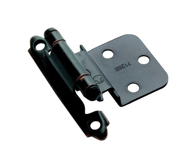 Amerock 2 in. W X 2-3/4 in. L Oil Rubbed Bronze Steel Self-Closing Hinge 2 pk