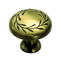 Amerock Natures Splendor Round Cabinet Knob 1-5/16 in. D 1-1/16 in. Elegant Brass 1 pk