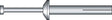 Hillman 1/4 in. D X 3/4 in. L Steel Mushroom Head Hammer Drive Anchor 100 pk