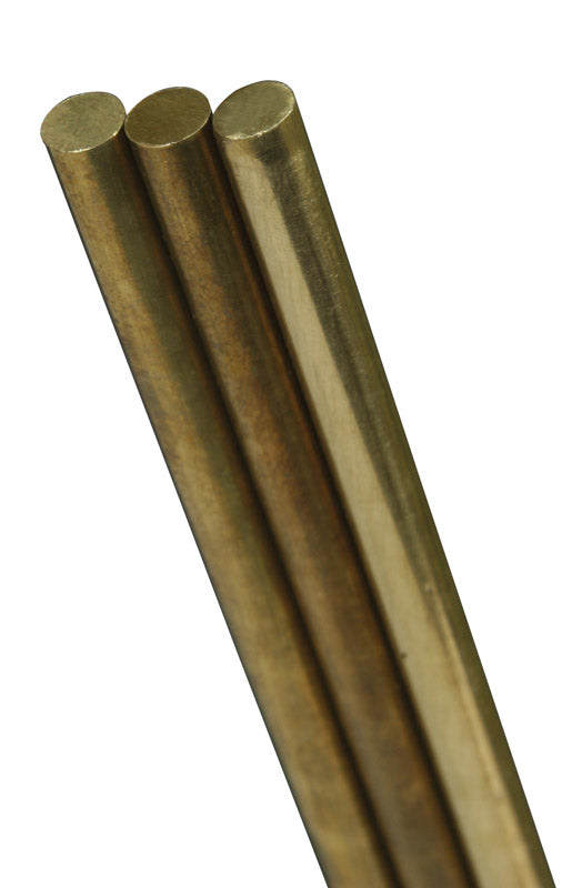 K&S 1/4 in. D X 36 in. L Brass Rod 1 pk