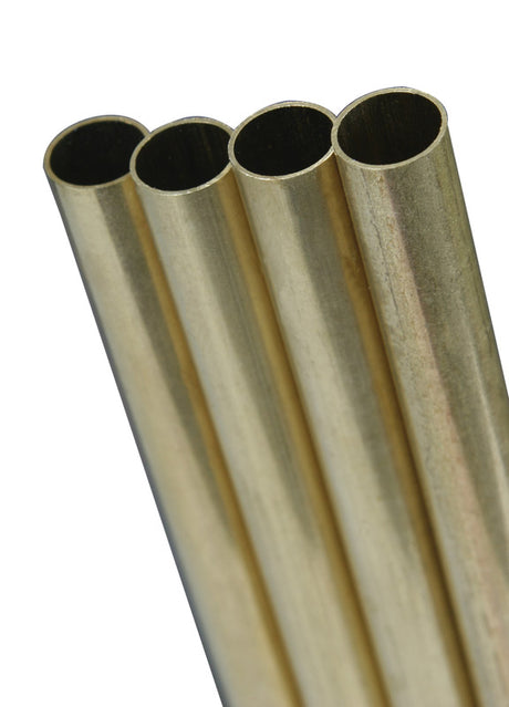 K&S 13/32 in. D X 36 in. L Round Brass Tube 4 pk