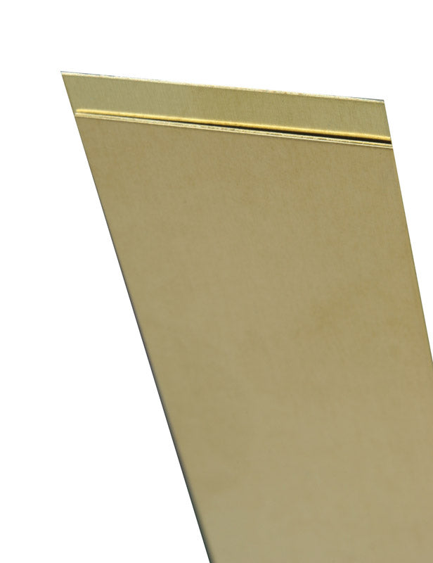 K&S 0.16 in. X 1/4 in. W X 36 in. L Brass Metal Strip