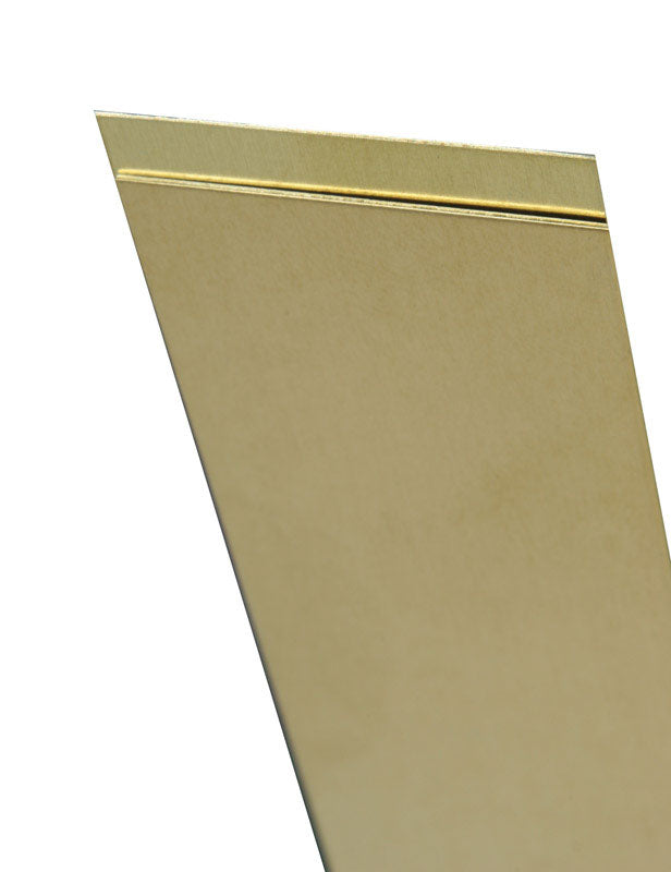 K&S 0.016 in. X 1 in. W X 36 in. L Brass Metal Strip