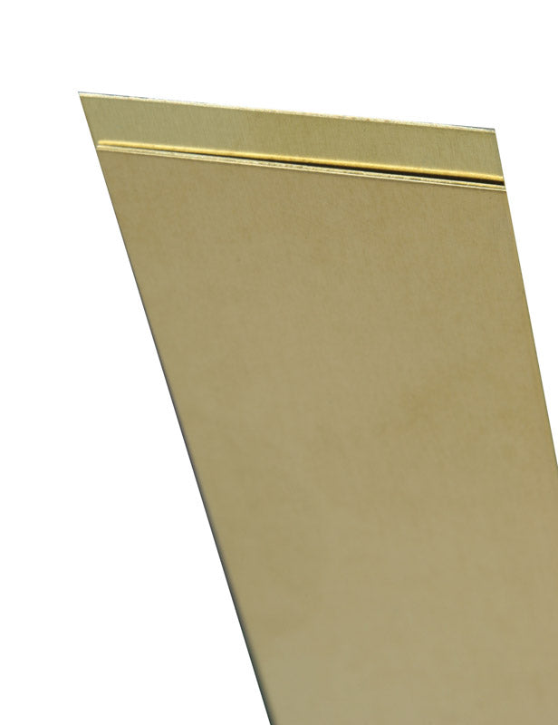 K&S 0.064 in. X 1/4 in. W X 36 in. L Brass Metal Strip