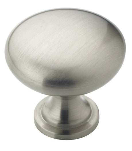 Amerock Allison Round Cabinet Knob 1-1/4 in. D 1-1/8 in. Satin Nickel 1 pk