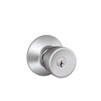 Schlage Bell Satin Chrome Entry Lockset 1-3/4 in.