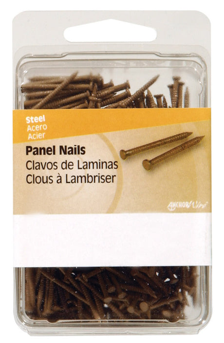 Hillman 1 in. Panel Steel Nail Flat Head