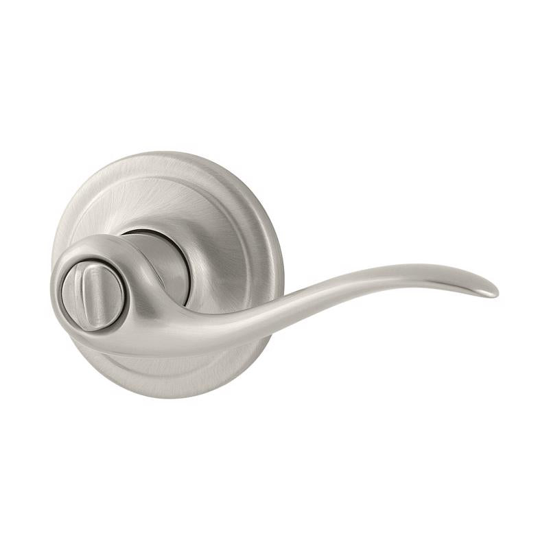 Kwikset Tustin Satin Nickel Privacy Lockset ANSI/BHMA Grade 2 1-3/4 in.