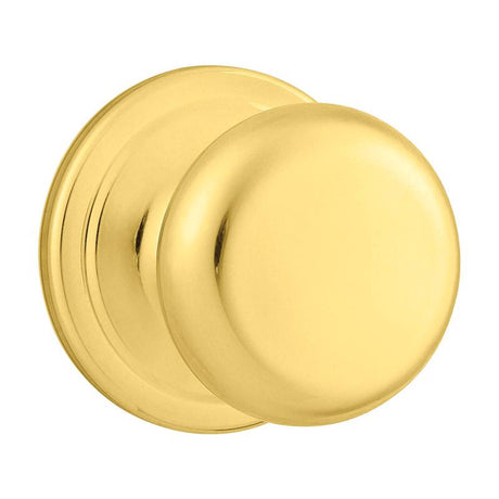 Kwikset Juno Polished Brass Passage Lockset 1-3/4 in.