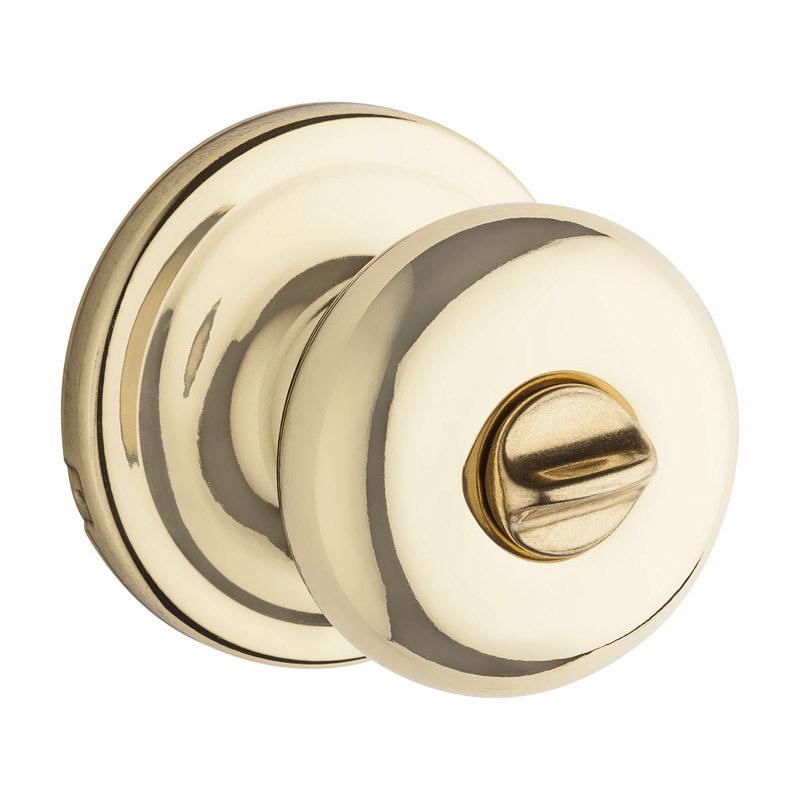 Kwikset Juno Polished Brass Privacy Lockset 1.75 in.