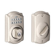 Schlage Satin Nickel Steel Electronic Deadbolt