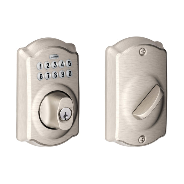 Schlage Satin Nickel Steel Electronic Deadbolt