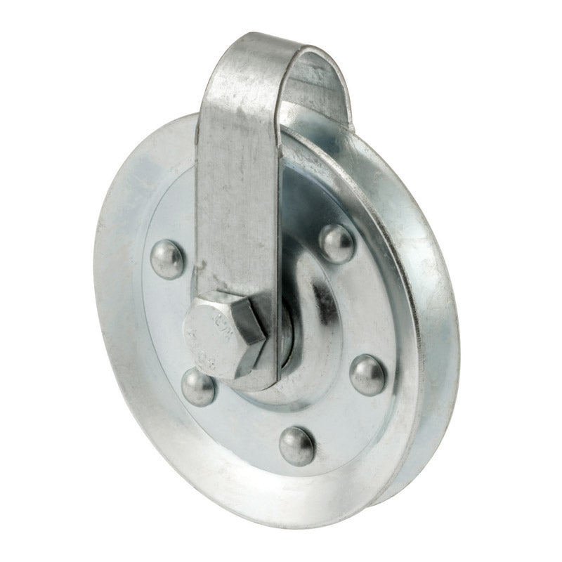 Prime-Line 3 in. D Steel Pulley /Strap and Bolt