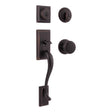 Kwikset SmartKey Hawthorne/Juno Venetian Bronze Entry Handleset KW1 1-3/4 in.