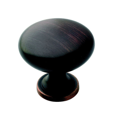 Amerock Allison Round Cabinet Knob 1-1/4 in. D 1-1/8 in. Oil Rubbed Bronze 1 pk