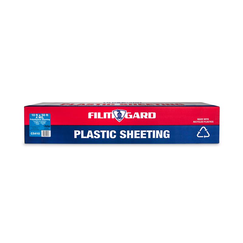 Film-Gard Plastic Sheeting 4 mil X 10 ft. W X 50 ft. L Polyethylene Clear 1 pk