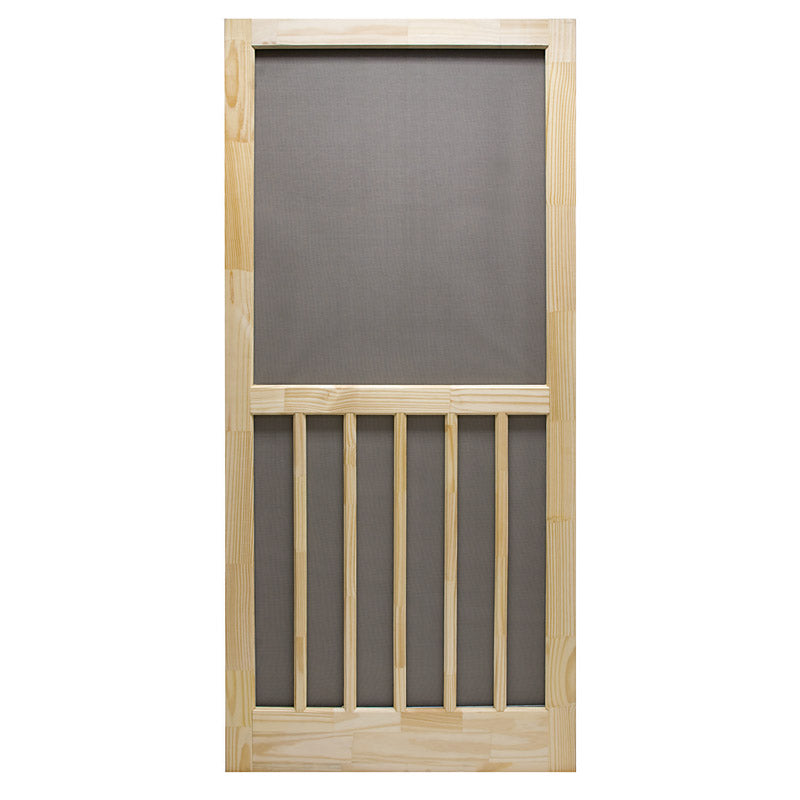 Precision 80-1/2 in. H X 32 in. W Nantucket Natural Wood Wood Screen Door