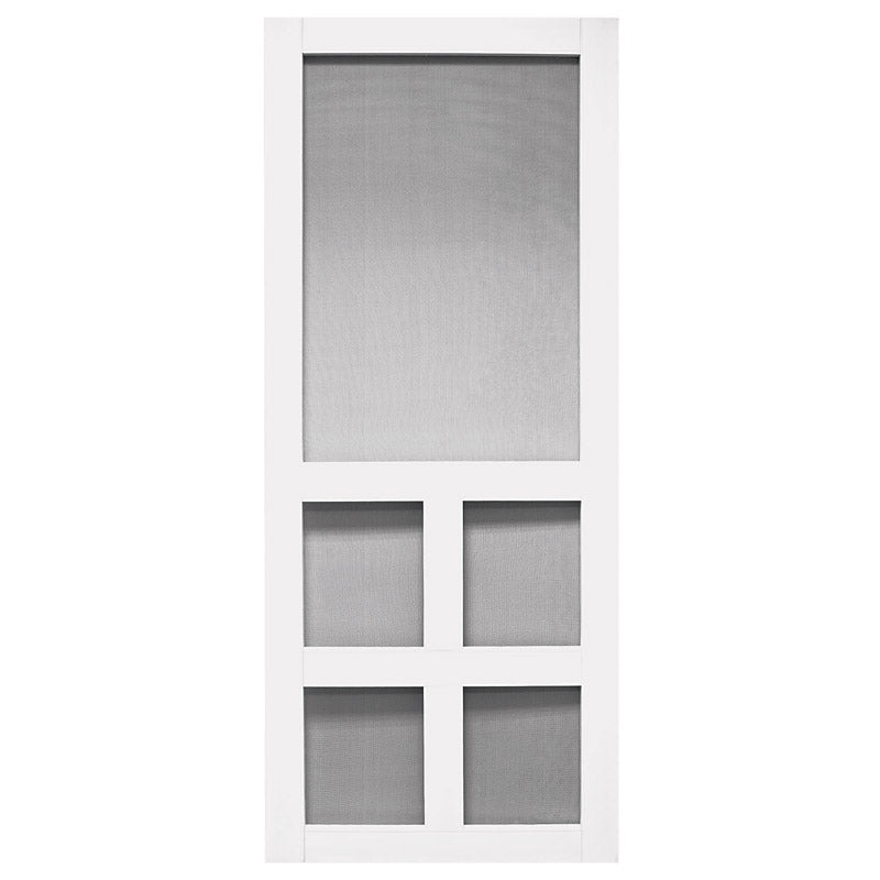 Precision 80 in. H X 36 in. W Vermont White Vinyl/Wood Screen Door