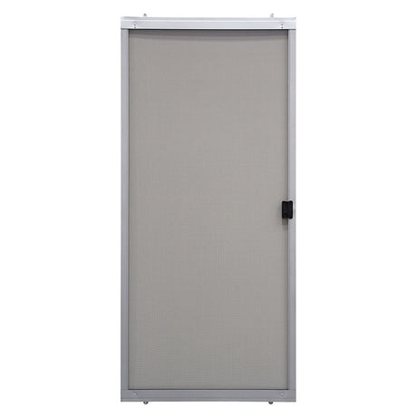 Precision 80-3/4 in. H X 36 in. W Breezeway Gray Steel Adjustable Sliding Screen Door