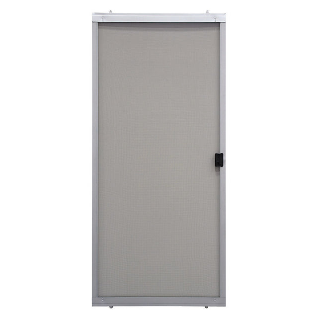 Precision 80-3/4 in. H X 36 in. W Breezeway Gray Steel Adjustable Sliding Screen Door