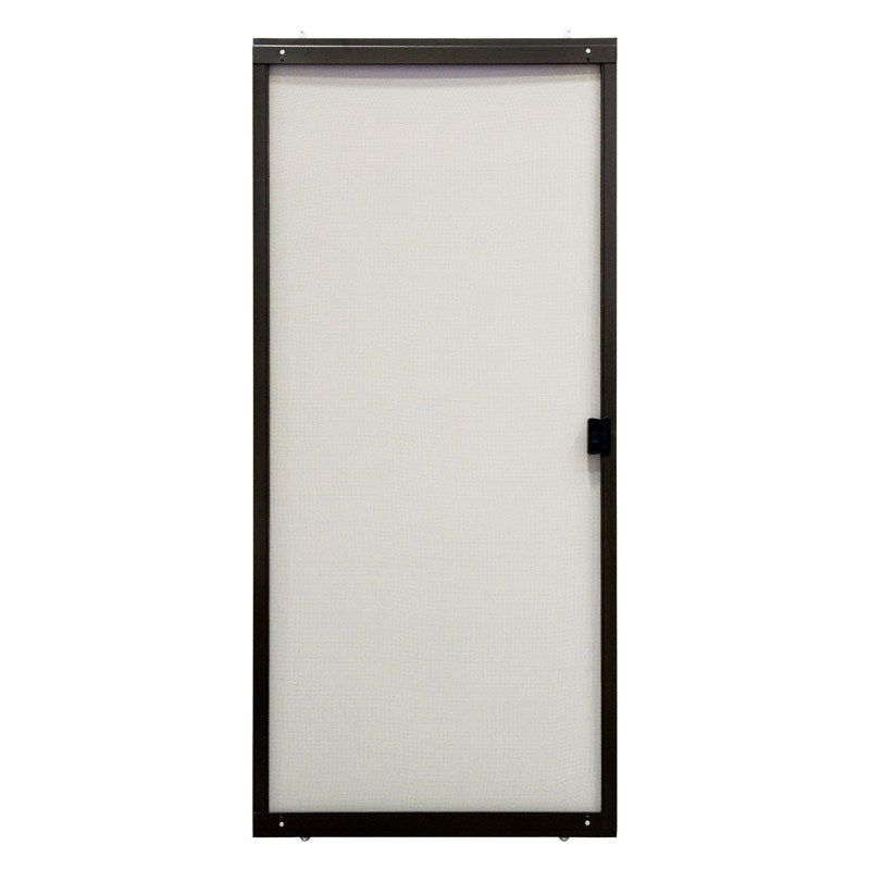 Precision 79 in. H X 48 in. W Breezeway Bronze Steel Adjustable Sliding Screen Door